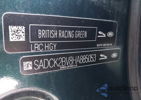 2017 Jaguar F-Pace 35T Prestige из США, поврежденный, VIN SADCK2BV8HA885053